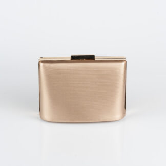 Bronz Tırtıklı Desenli Deri Kutu Çanta V288