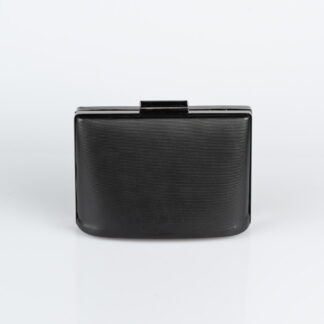 Siyah Tırtıklı Desenli Deri Kutu Çanta V288