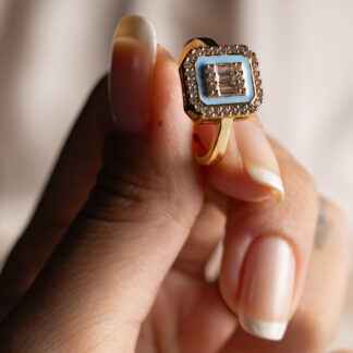 Buz Mavisi Yüzük PT680