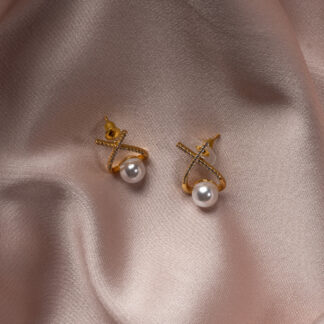 Gold Abiye Küpe UKP0771