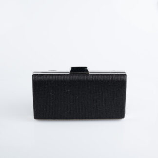 Siyah Simli Kutu Abiye Çanta SH813