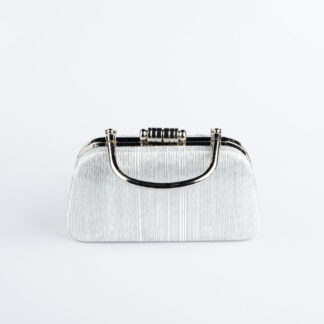 Gümüş Lazer Kesim Gece Çantası SH839