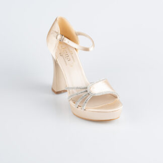 Ten Saten Platform Topuk Abiye Ayakkabı MJS3409