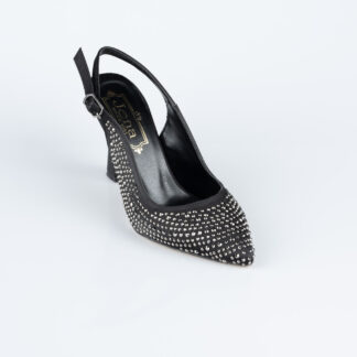 Siyah Taşlı Stiletto MJ4103