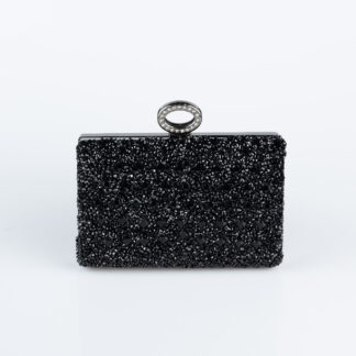 Siyah Taşlı Abiye Gece Çanta SH830
