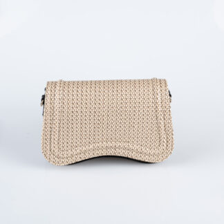 Siyah-Bej Deri Gece Çantası KC403