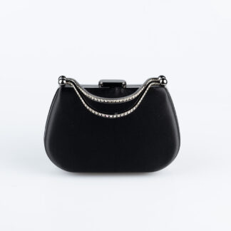 Siyah Saten Gece Çantası V746