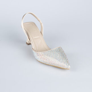 Bej Taşlı Stiletto AB1127