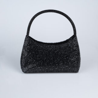 Siyah Taşlı Gece Çantası VT915