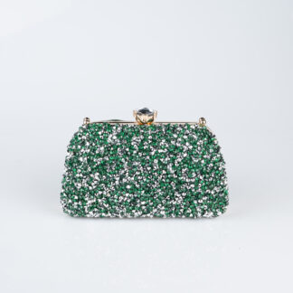 Zümrüt Yeşili Süet Gece Çantası SH849