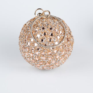 Altın-Gül Kurusu Pullu Abiye Çanta SH803