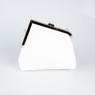 Beyaz Deri Abiye Çanta KC475