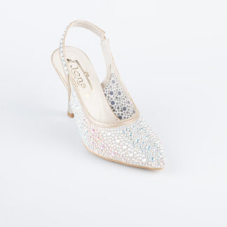 Gold Taşlı Stiletto MJ9002