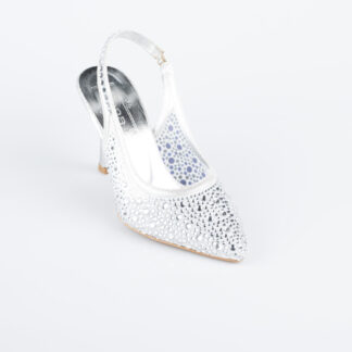 Gümüş Taşlı Stiletto MJ9002