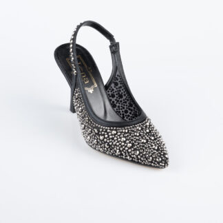 Siyah Taşlı Stiletto MJ9002