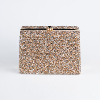 Bronz Taşlı Gece Çantası KC701