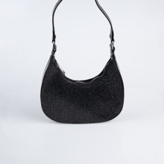 Siyah Taşlı Gece Çantası VT909