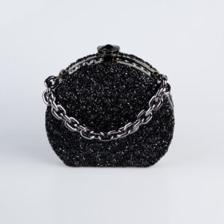 Siyah Taşlı Gece Çantası SH854