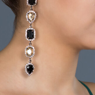 Siyah-Vizon Küpe DY014